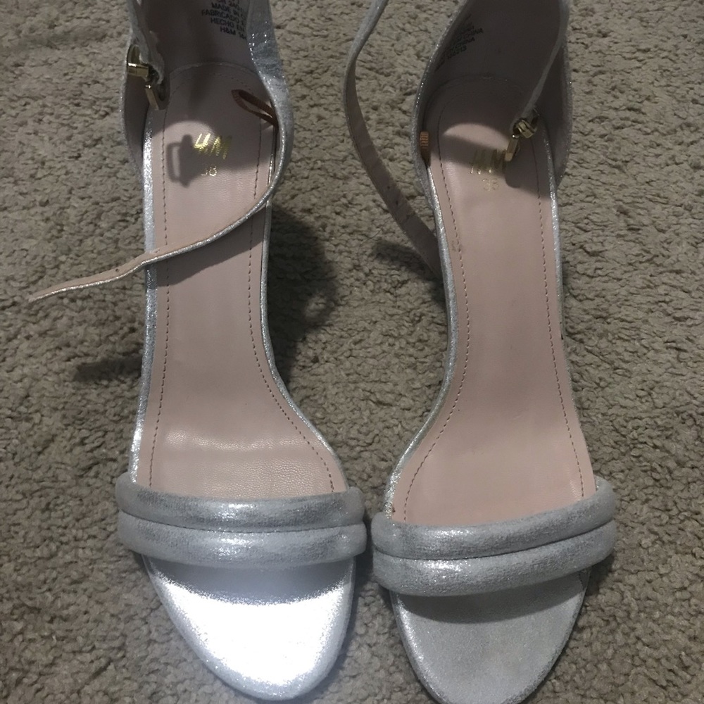 Silver sandals